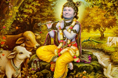 Moscow Mayor as Krishna