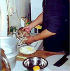 fetus being prepared for cooking
